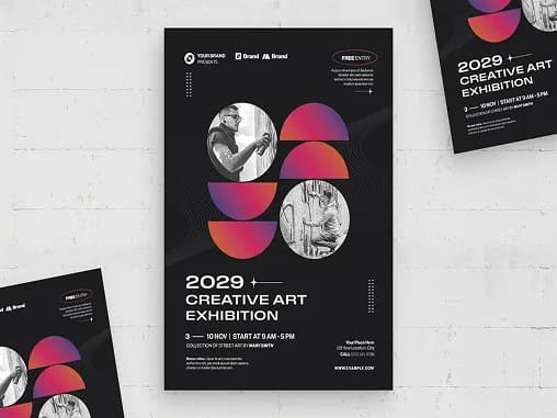 Flyer design mockups