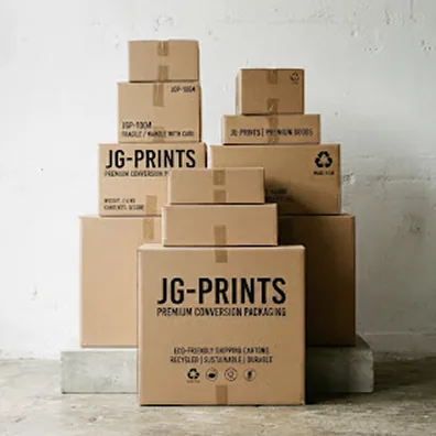 Stacked eco mailer boxes