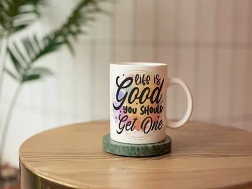White sublimation mugs