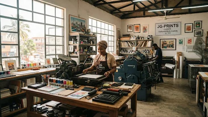 Behind the Scenes: A Day at Our Lagos Print Studio