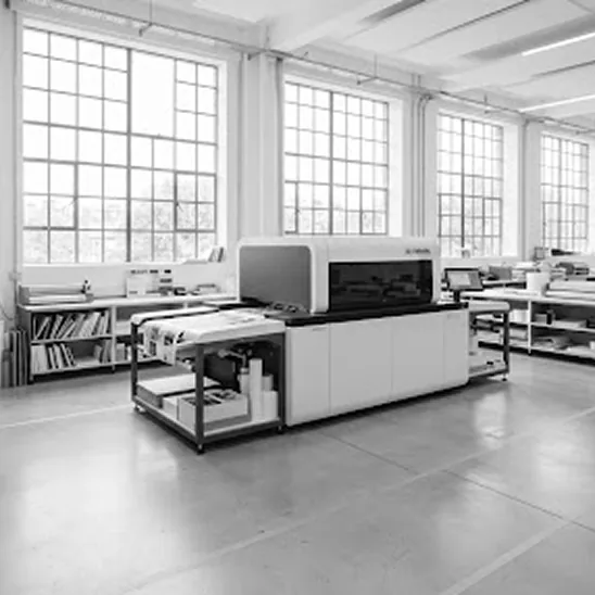 Large format printing bay